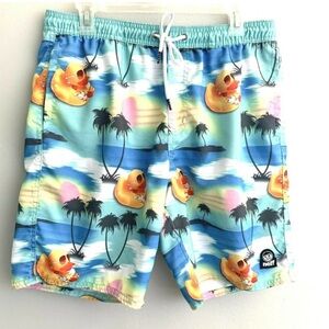 Neff Swim Trunks Board Shorts Men's Size Large Rubber Ducky Tropical